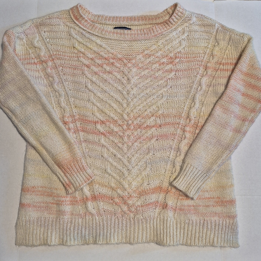 American Eagle rainbow colored sweater